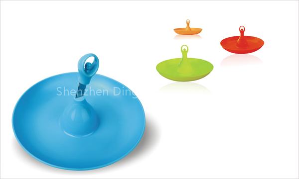 angel fruit plate with fruit knife(2 in 1)