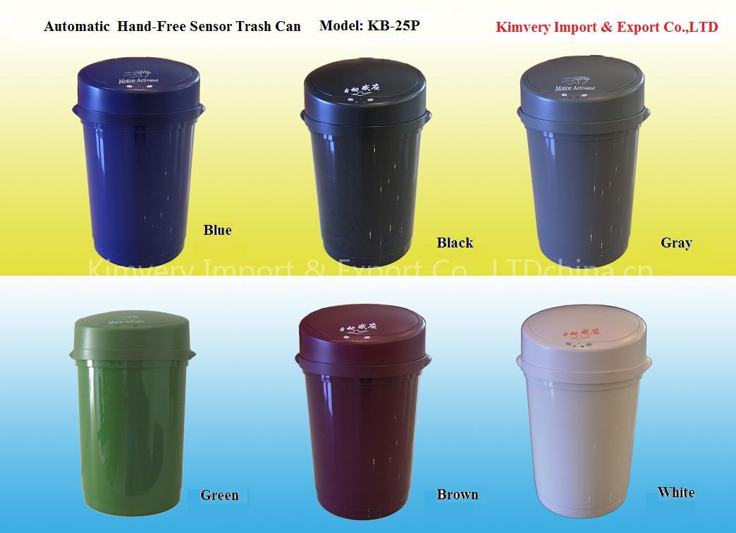 Hand-Free Touchless Plastic Trash Can