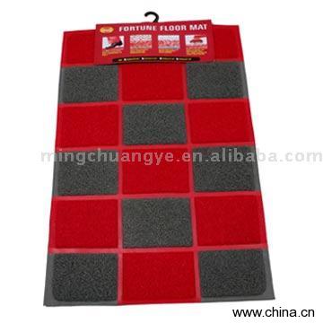 Checked Door Mat