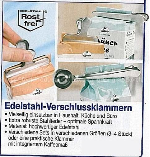 Stainless Steel bag clip,bag sealer /whit coffe spoon
