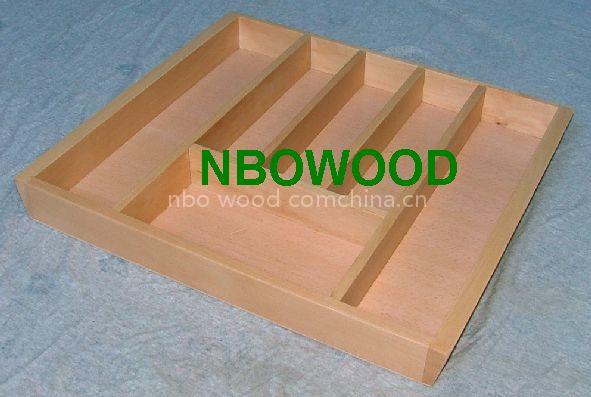Wooden cutlery trays