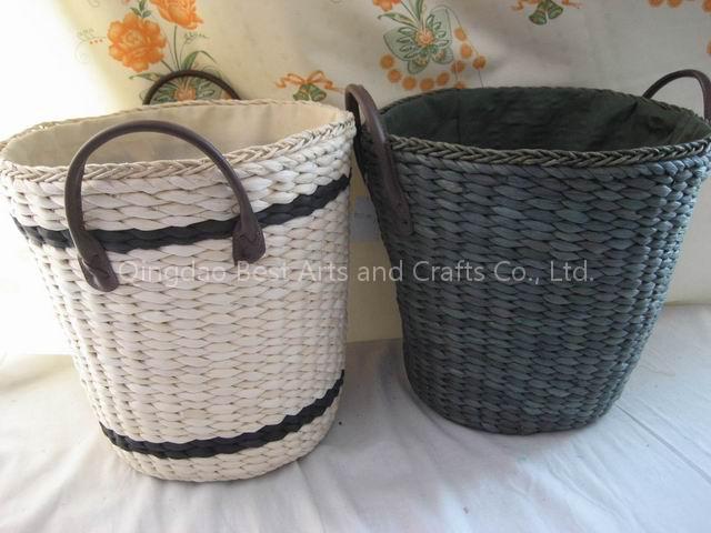 Straw Laundry Baskets