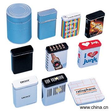 Cigarette Tin Box and Ashtray
