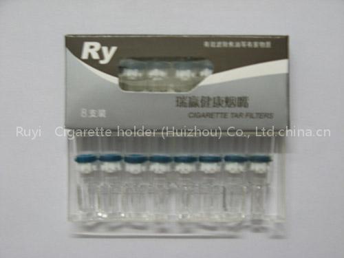Disposable cigarette holder filter