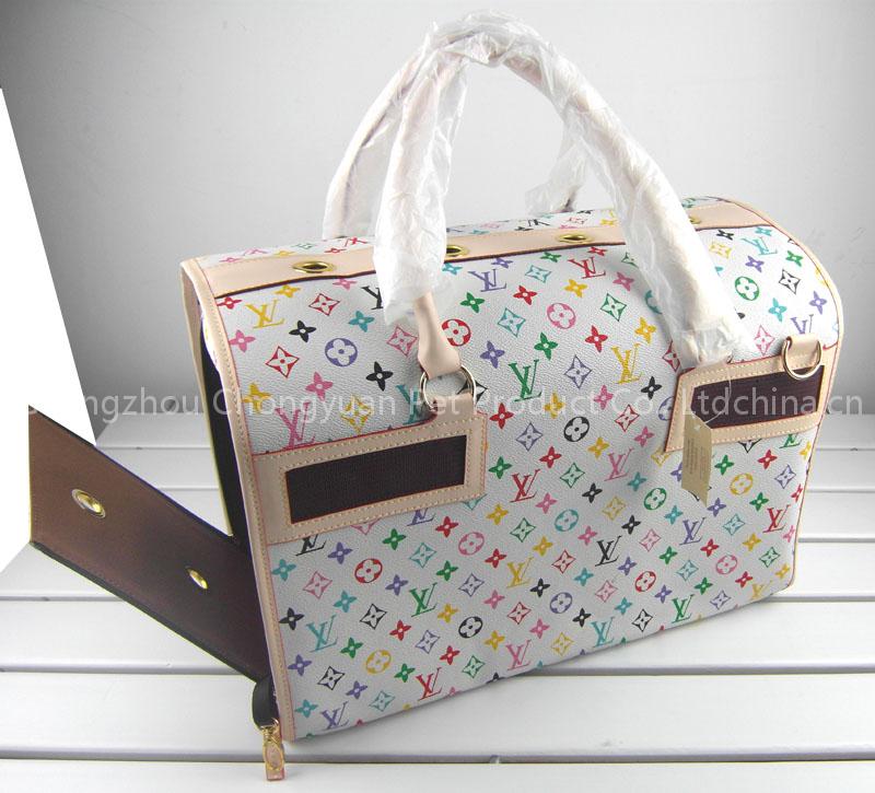 Wholesale dog carrier in colorful white
