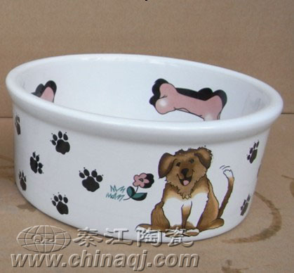 Dog Bowls,PET Bowls, Doggy Print Cutout Dishes