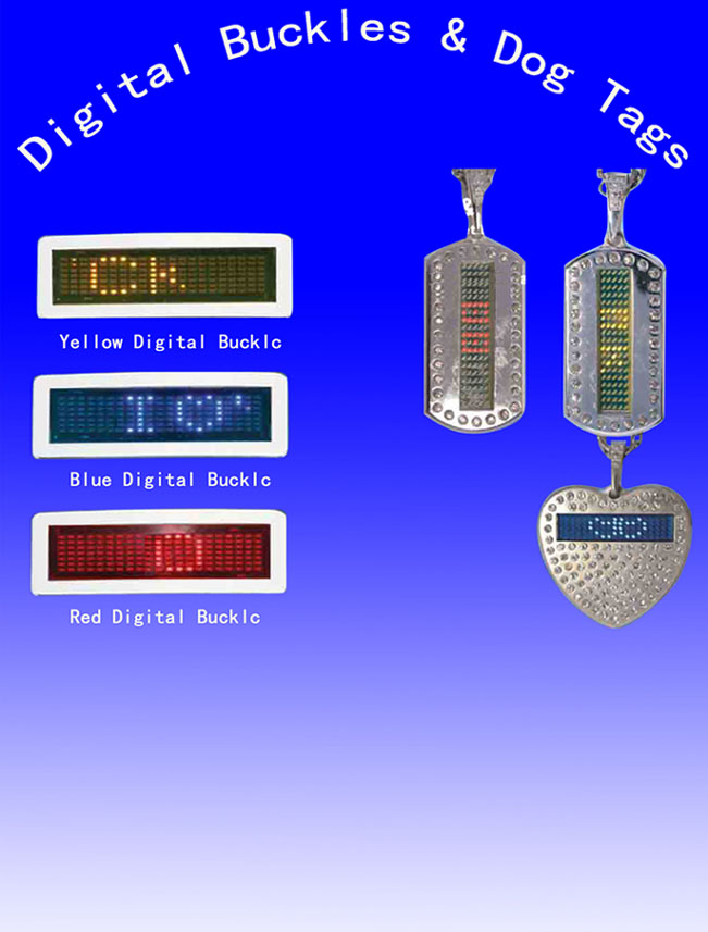 United States LED Buckles Dog Tags