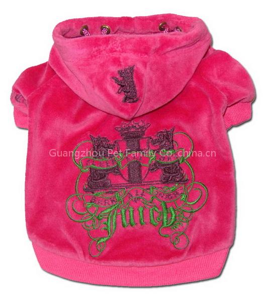 Juicy Couture pet jacket in hot pink