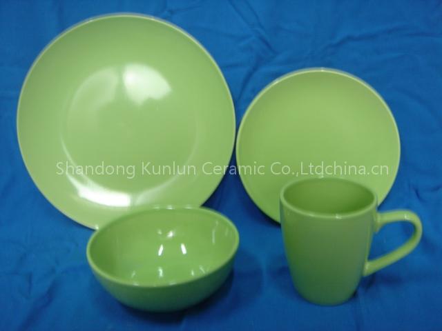 glazed ceramic tableware