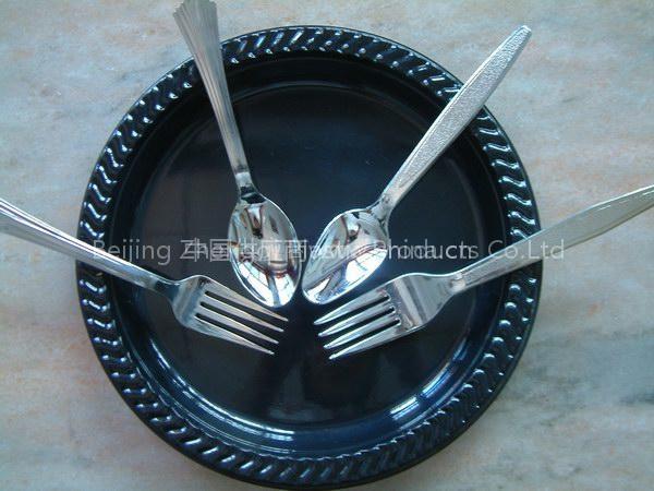 Knife, Fork & Spoon (Imitation Silver)