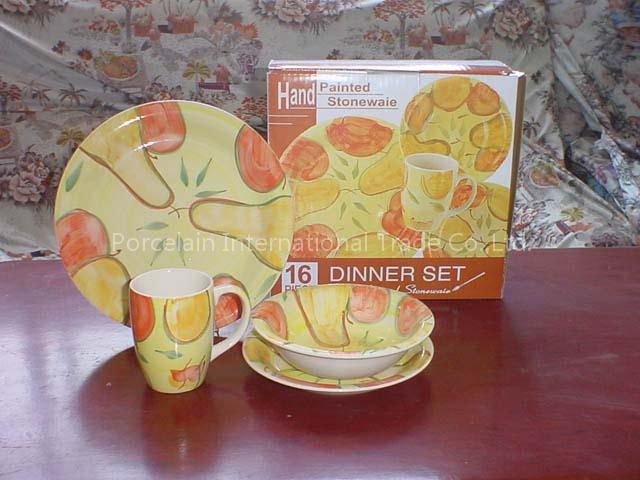 16pcs handpainted dinner set