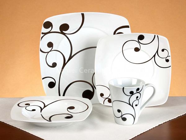 Square Dinnerware Set