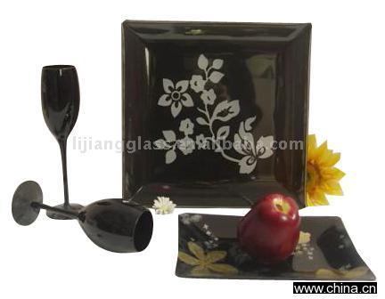 Square Glass Plates