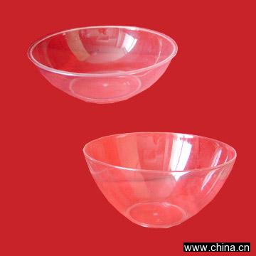 Crystal Clear Plastic Bowl