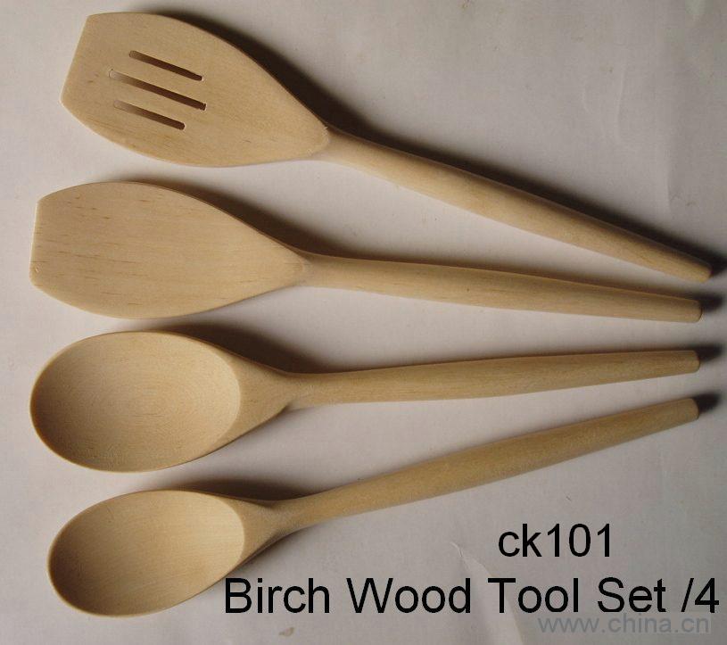 wood kichen tool set/spoon