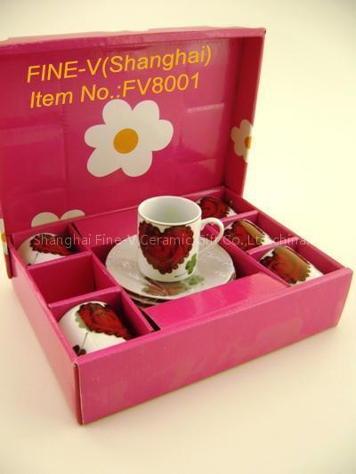 Ceramic/pocerlain Coffee cup and saucer sets
