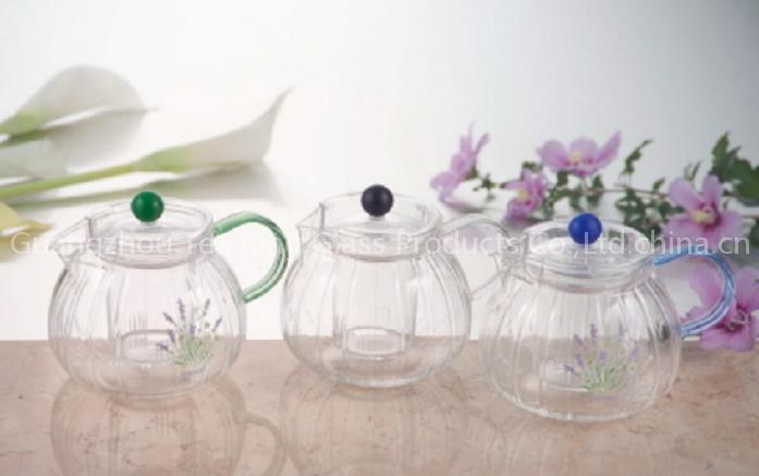Glass Pumpkin Tea Pot