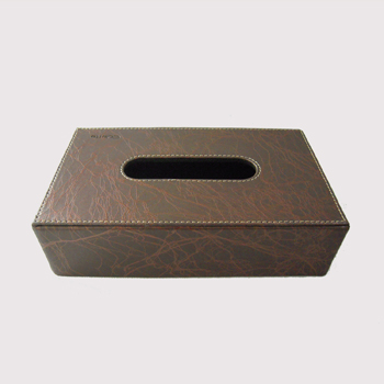 leather tissue box/ napkin case