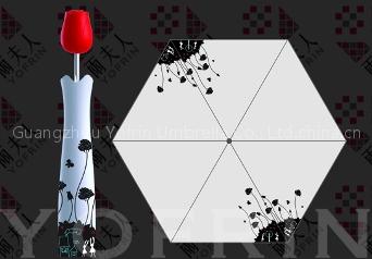 Rose bottle shape umbrella