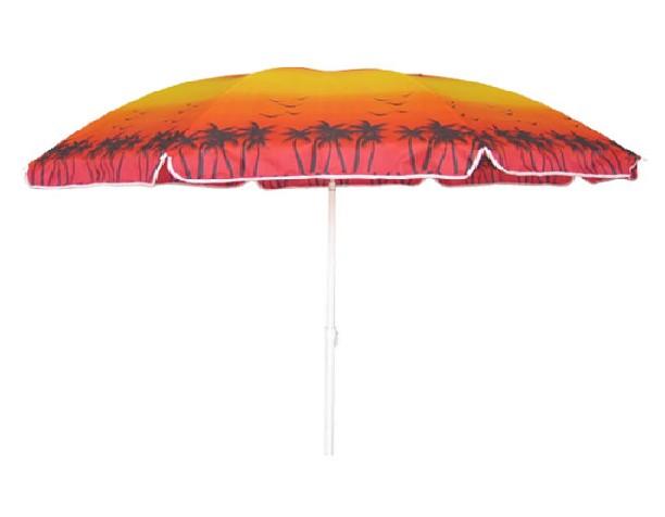 Advertising beach umbrella