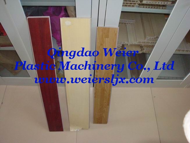 wood-plastic floor production line