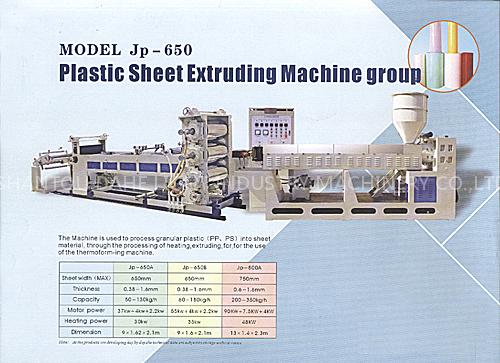 Plastic Sheet Extruding Machine Group (JP-650)