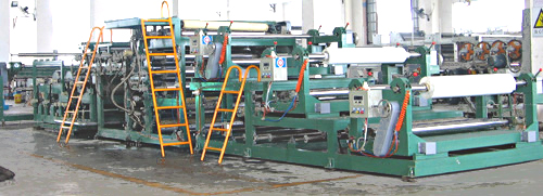 PVC Three Layers Laminating and Embossing Machine