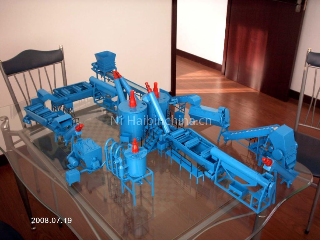 PET bottle washing line (model)