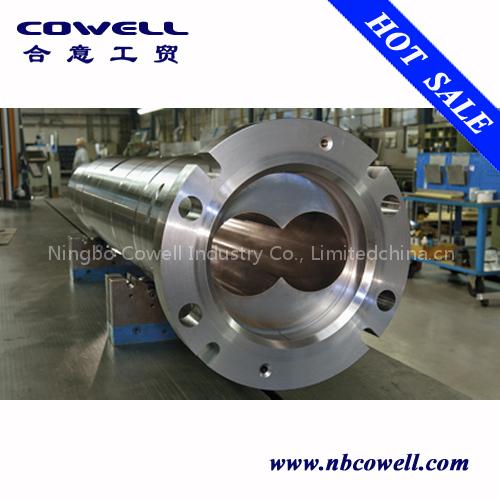 Twin parallel screw barrel