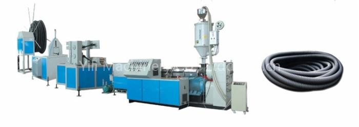 PE CARBON SCREW PIPE PRODUCTION LINE