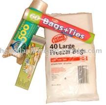 PE plastic freezer bags on roll