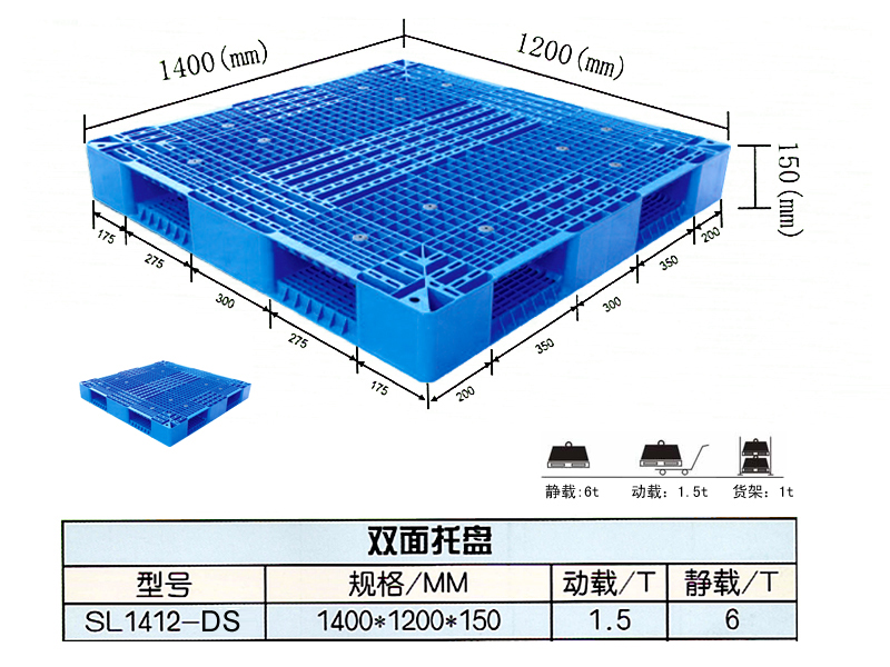 DOUBLE SIDES PLASTIC PALLET