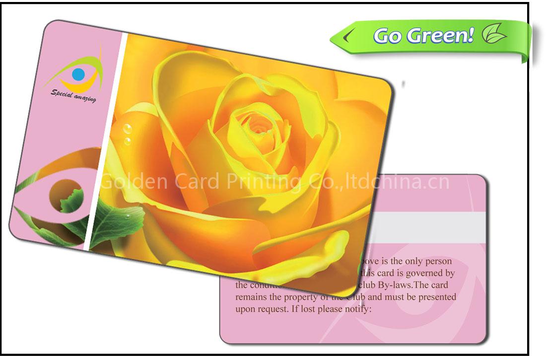 plastic membership card