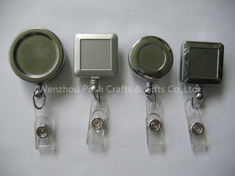 metal retractable buckle, reel buckle,reel hook