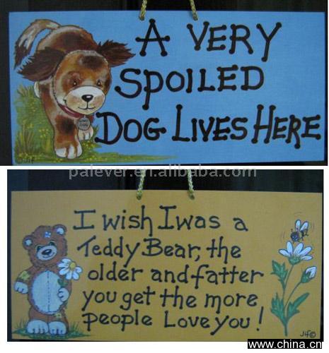 Plastic Decoration Sign