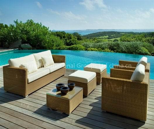 pe rattan sofa C231
