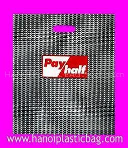 HDPE flat bag with griphole
