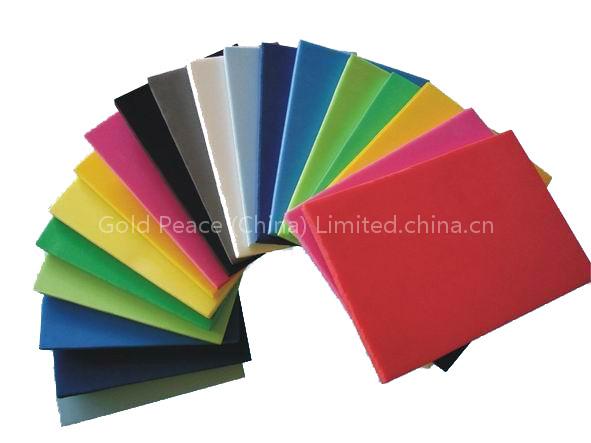 Plastic foam sheet