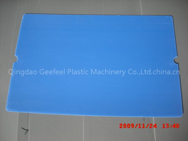 Polypropylene PP Twin Wall Fluted Plastic Sheet / Board