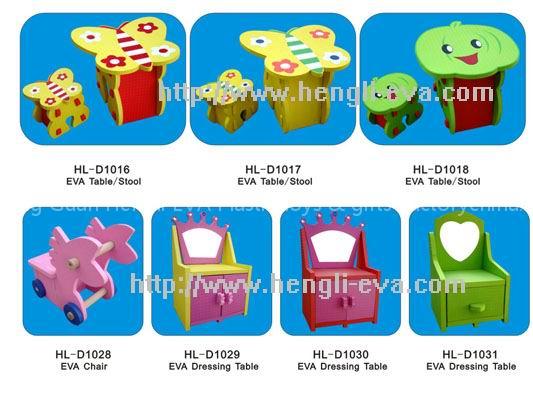 table/Diy chair/Diy stool/table/chair/stool/ children's table/children's chair / children's furniture/EVA Dressing table