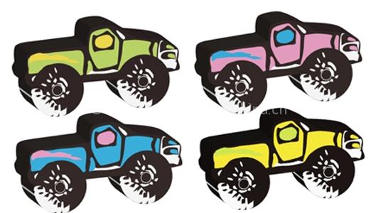 car shaped eraser