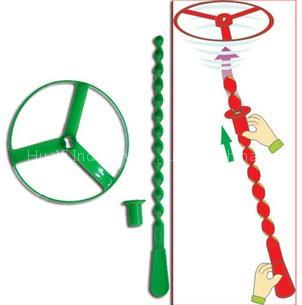 Plastic Propeller UFO Disk Toy/UFO Spinner/Flying Whirly Wheel