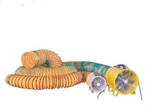 Ventilator with flexible duct