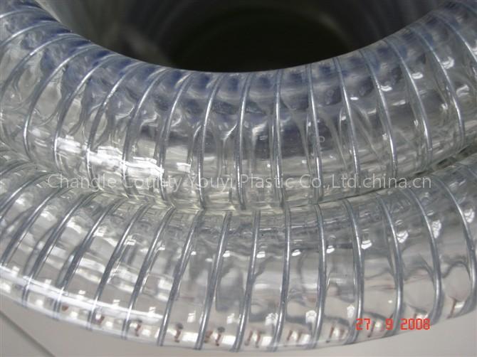 PVC spring steel strengthed soft pipe