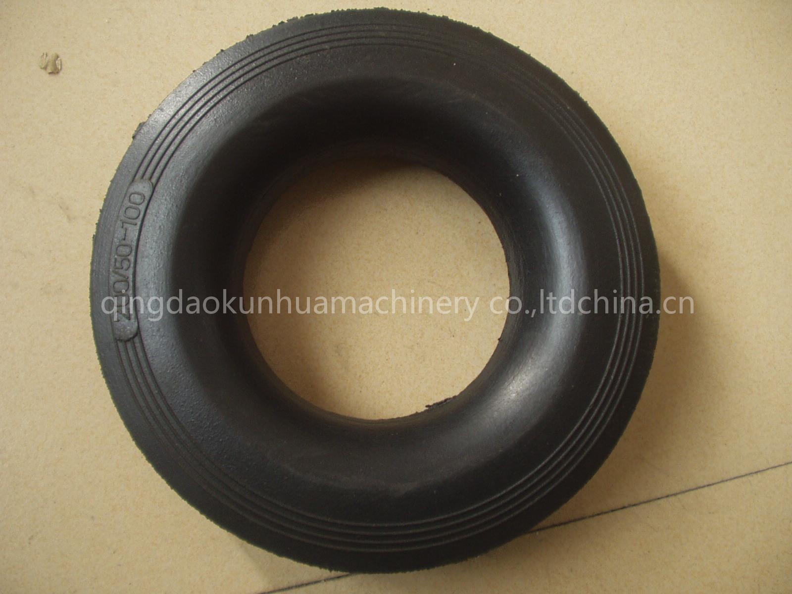 solid rubber wheel
