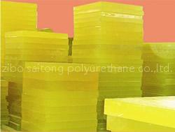 Polyurethane elastomer sheet and rod