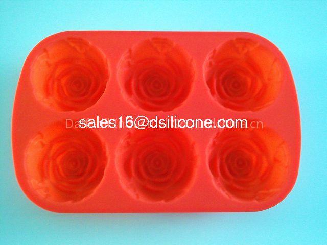 silicone bakeware-rose shape