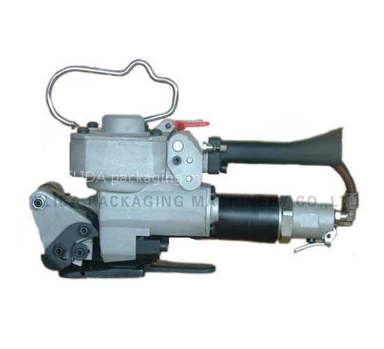 Pneumatic PET plastic metal strap bundling package machine