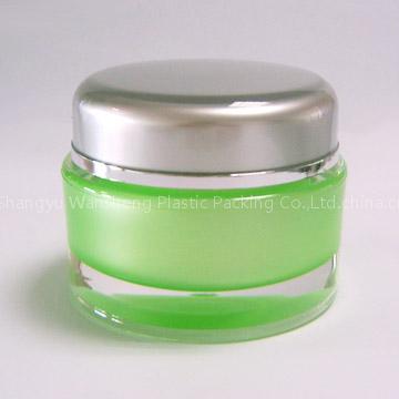 Round Shaped Acrylic Cream Jar