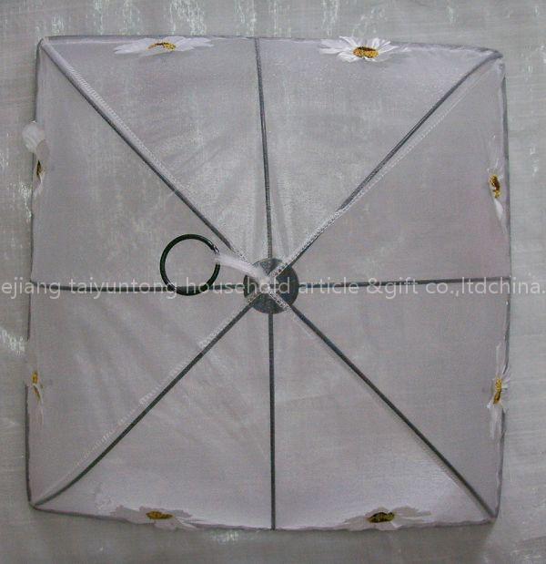 square unfold food cover with eight flowers